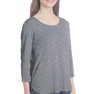 Gloria Vanderbilt Women's 3/4 Sleeve Slub Tee